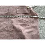 Madewell  Crop Cargo Pocket Crewneck Top Womens Pale Blush Button Up Boxy Sz XL Photo 8