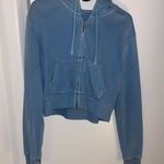 Brandy Melville crop zip hoodie Photo 1
