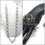 Lee ROBERT MORRIS sterling silver long link chain, NWOT Photo 1