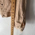 BW Sport Vintage Y2k M Penny Lane Corduroy Jacket Faux Fur Trim Button Up Retro Tan Size M Photo 2