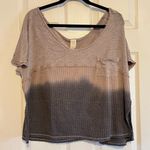 Free People Sundial Tie Dye Top Oversized Boho Slouchy Distressed Small Photo 1