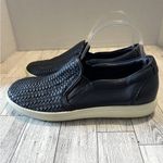 Ecco Women's Leather Soft 7 Woven Slip-On Shoes Black Size 8-8.5 /39 Sneakers Photo 2