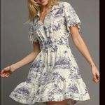 Umgee Landscape Print Collared Mini Dress NWT XL Photo 0