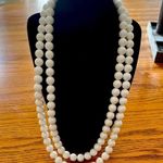 Multi Strand Vintage Necklace Bridal White Classic Timeless Photo 2