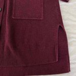 J. Jill Long Line Plum Purple Button Front Cardigan Size M Photo 5