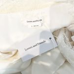 Lovers + Friends  Nadeen Long Sleeve Satin Lace Wrap Mini Dress Ivory XL Photo 1