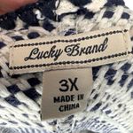 Lucky Brand NWT  Open Front Fringe‎ Trim Multicolor Knit Cardigan Sweater Size 3X Photo 2