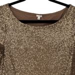 J.Crew NWT Womens Glimmer Long Sleeve Sequin Boatneck Tee Size Small Party Photo 5