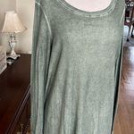 easel Comfy Dress Long Sleeve Los Angeles Green Photo 2
