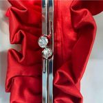 Lulu Townsend Red Satin Evening Handbag Crossbody or Clutch NWT See Descript Photo 6