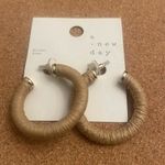 A New Day Rattan nickel free earrings hoop fashion jewelry New Size OS Photo 3
