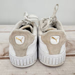 Puma  Carina 2.0 Laser Cut Flowers Sneakers White Gold Logos Athletic Feminine 7 Photo 4