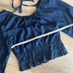 Madewell  Long Puff Sleeve Crop Top Photo 4