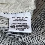 Loft Ann Taylor Striped Linen Blend Shorts Black Cream 4 Photo 5