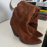 Charles David  Brown Suede Cowboy Boots Photo 2