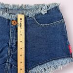 Vtg Y2K 2000's Mo Jeans Low Rise Micro Booty Hot Daisy Dukes‎ Denim Shorts Sz 4 Blue Photo 5