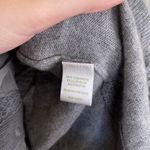 Garnet Hill  Cashmere Sweater Gray Ruffle Hem Size Medium Basic Photo 4