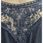 New Directions Fringe Vest Sleeveless Lace Back Cover Up Black Size L Size L Photo 2