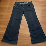 DKNY Jeans dark blue mid rise Gorpcore straight leg cotton jeans, size 10 spring Photo 0
