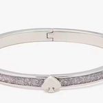 Kate Spade Everyday Spade Glitter enamel Bangle NWT Photo 0
