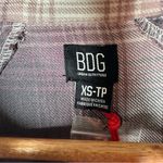 BDG Urban Outfitters NWT Brendan High Low Hem Button Front Flannel Shirt Size XS Photo 5
