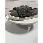 Vince Camuto  Womens Barita Gray Suede Slip on‎ Casual Shoes Size 8.5 Rhinestones Photo 10