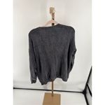 Athleta pullover women’s sweatshirt black gray size small Tall tencel blend Photo 4