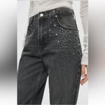 ZARA NWT ZW Collection Slim Straight Cut Jewel Jeans Gray Jeans Photo 1