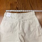 ZARA  Cream Jean Shorts NWT Photo 5
