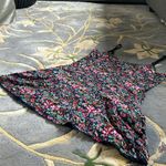 Free People  Navy Floral Mini Slip Dress W/ Pockets Size 4 Photo 10