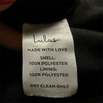 Lulus NWT  Women's M Heavenly Hues Black Maxi Dress Formal V-Neck High Slit Photo 9