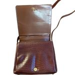 80s Vintage Color block cross body rectangle maroon, green and brown Photo 6