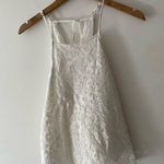 Hollister White Lace Floral Halter Cami Top Photo 0