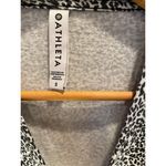 Athleta EUC  Balance Studio Street Animal Cheetah Print‎ Pullover Top Black White Photo 11