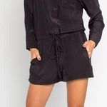 Lavender Brown Black Long Sleeve Romper Photo 0