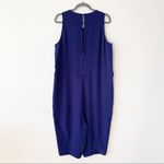 Rachel Roy Rachel  Dark Periwinkle Blue Cropped Harem Style Jumpsuit Photo 1