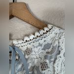 Endless Rose  Lt Blue White Lace Paris Peaches Mini Dress size Large $150 Photo 11