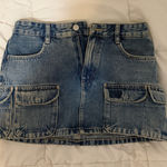 ZARA  Jean Cargo Skirt Mini Photo 0