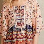 Anthropologie / Meadow Rue | Prairie Blossom Batai Top, Size S Photo 0
