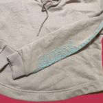 Guess  Cropped Hoodie Long Sleeve Tan Embroidered Arm Size XS NWOT Photo 2
