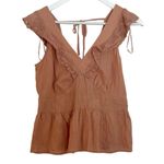 Old Navy NWT ruffled crochet peplum top small Photo 1