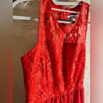 Speechless Red Lace Dress by , lace detail on top, great 4 events: prom, cocktail Photo 2