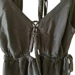 O'Neill O’Neill Viscose Black Front Tie Straps Slits Flowy Beach Maxi Womens Dress SZ S Photo 11