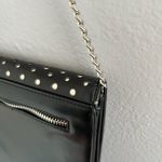Kensie Foldover Perforated Chain Purse Black Photo 9