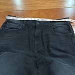 NWT MOTHER Women's The Spinner Zip Sneak Wide Leg Jeans In Magic Black Size 33 Photo 8