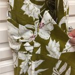ZARA Olive Floral Maxi Dress Photo 5