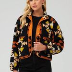 Free People NWT - Rocky Ridge Fleece Aztec Jacket Night Sky SIZE EXTRA SMALL Photo 0