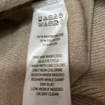 Cynthia Rowley Women's Brown Tan Geometric Knit Long Sleeve Crop Sweater Top XS Photo 3