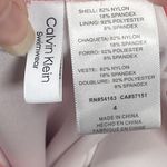 Calvin Klein CK Swimsuit Women's Size 4 Pink One Piece Classic Logo Modern Beach Photo 3