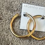 Argento Vivo Big Gold Hoops Photo 1